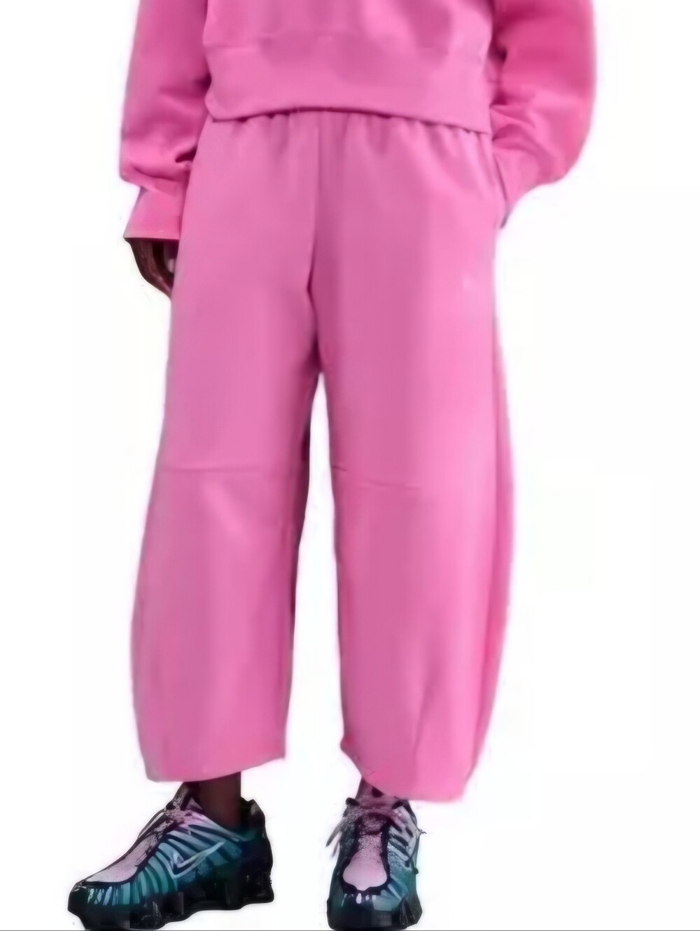 NIKE WOMENS BARREL CROPPED SWEATPANTS. SIZE LARGE